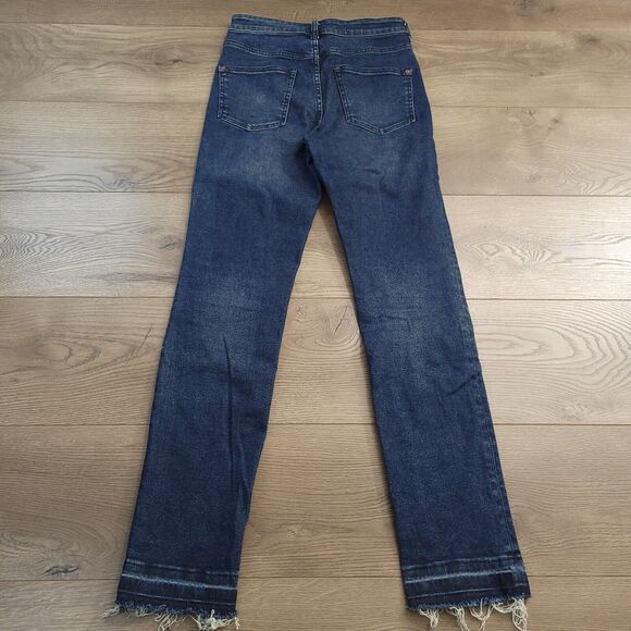 Pilcro Anthropologie Jeans Womens 26 Blue High Rise Cigarette Normcore Preppy - Picture 2 of 11